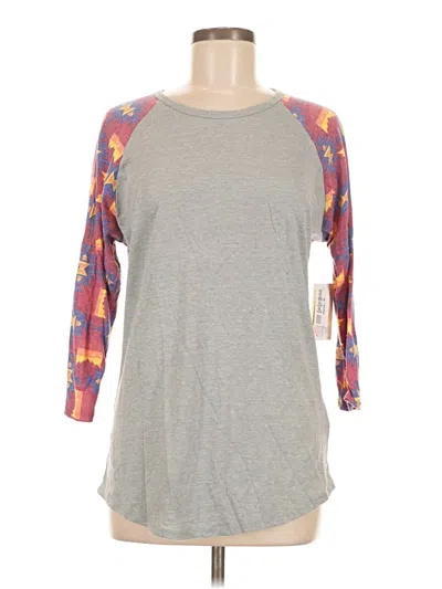 Lularoe 3/4 Sleeve T-shirt In Gray
