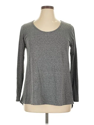 Pre-owned Lularoe 3/4 Sleeve T-shirt In Gray