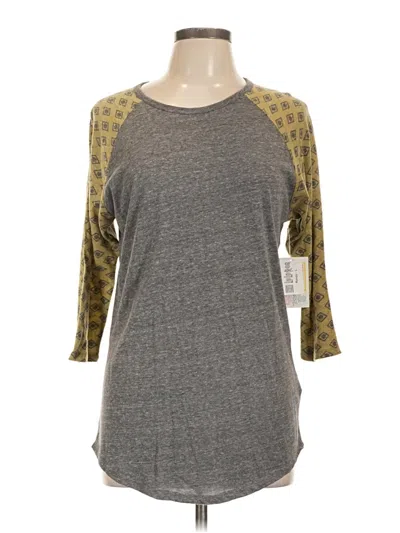 Lularoe 3/4 Sleeve T-shirt In Gray