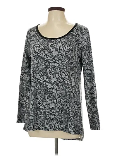 Pre-owned Lularoe 3/4 Sleeve T-shirt In Gray