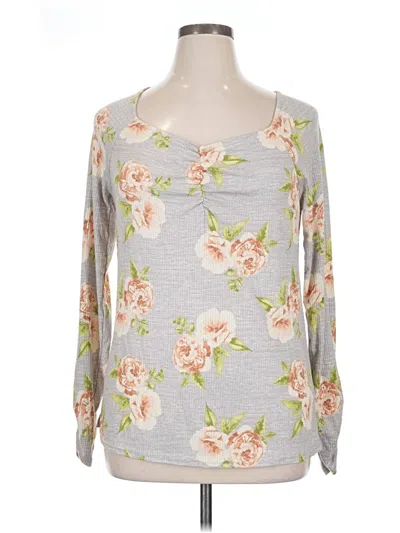 Lularoe 3/4 Sleeve T-shirt In Gray