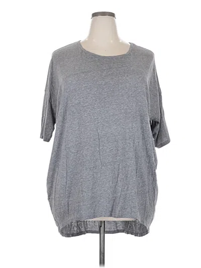 Pre-owned Lularoe 3/4 Sleeve T-shirt In Gray