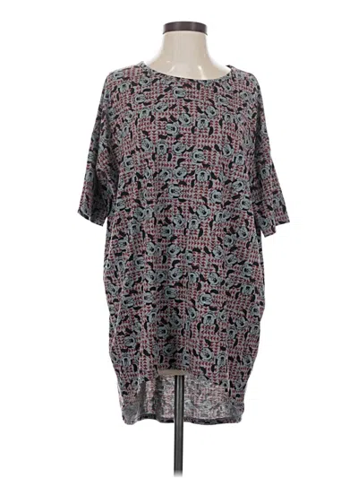 Pre-owned Lularoe 3/4 Sleeve T-shirt In Gray