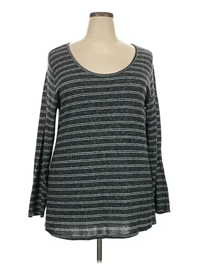 Pre-owned Lularoe 3/4 Sleeve T-shirt In Gray