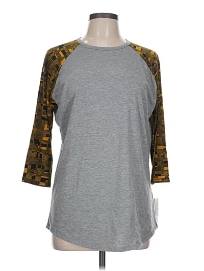 Lularoe 3/4 Sleeve T-shirt In Gray