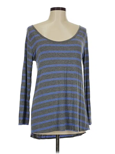Pre-owned Lularoe 3/4 Sleeve T-shirt In Gray