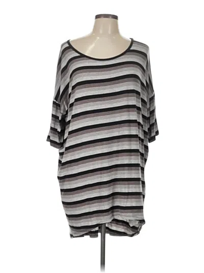 Pre-owned Lularoe 3/4 Sleeve T-shirt In Gray