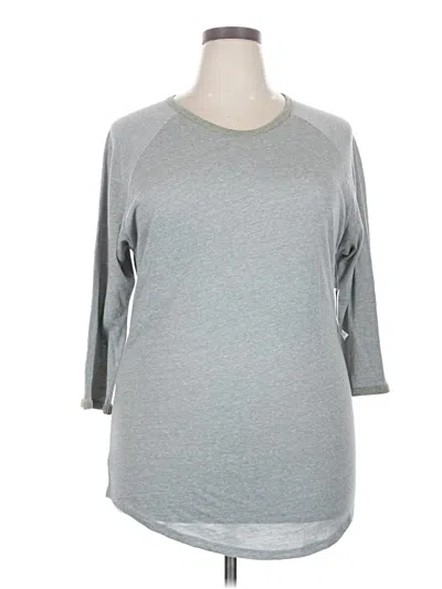 Lularoe 3/4 Sleeve T-shirt In Gray
