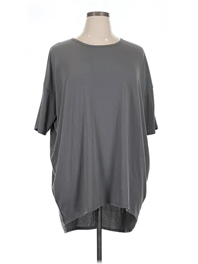 Pre-owned Lularoe 3/4 Sleeve T-shirt In Gray