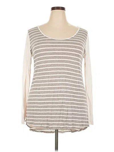 Pre-owned Lularoe 3/4 Sleeve T-shirt In Gray