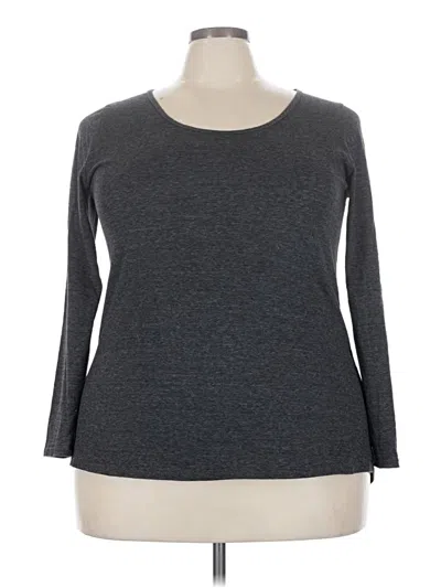 Pre-owned Lularoe 3/4 Sleeve T-shirt In Gray
