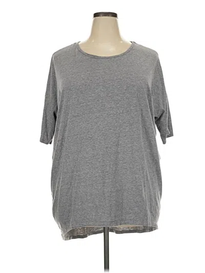 Pre-owned Lularoe 3/4 Sleeve T-shirt In Gray
