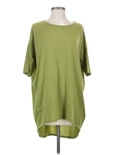Pre-owned Lularoe 3/4 Sleeve T-shirt In Green