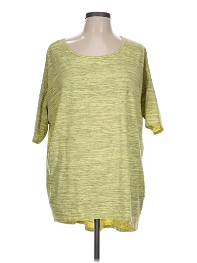 Pre-owned Lularoe 3/4 Sleeve T-shirt In Green