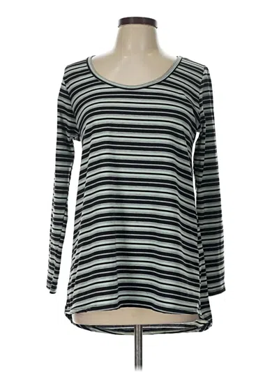 Pre-owned Lularoe 3/4 Sleeve T-shirt In Green