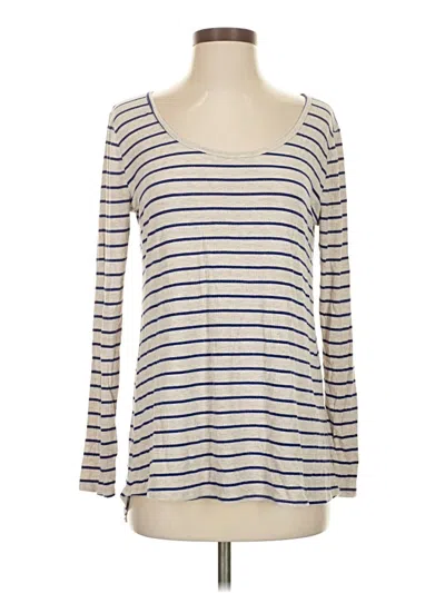 Pre-owned Lularoe 3/4 Sleeve T-shirt In Ivory