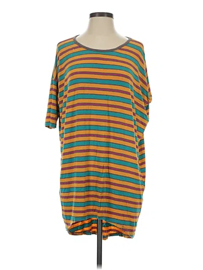 Pre-owned Lularoe 3/4 Sleeve T-shirt In Orange