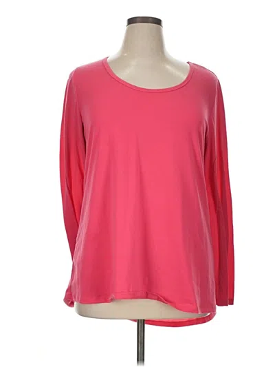 Pre-owned Lularoe 3/4 Sleeve T-shirt In Pink
