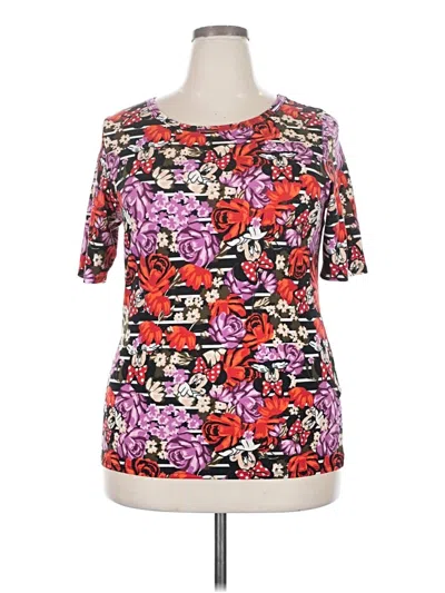 Pre-owned Lularoe 3/4 Sleeve T-shirt In Pink
