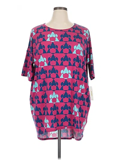 Pre-owned Lularoe 3/4 Sleeve T-shirt In Pink