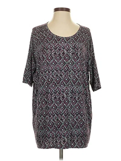 Lularoe 3/4 Sleeve T-shirt In Purple