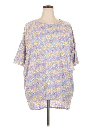 Pre-owned Lularoe 3/4 Sleeve T-shirt In Purple