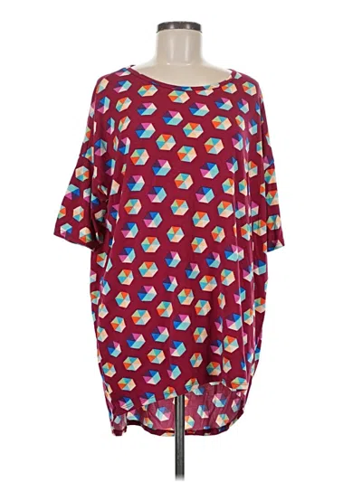 Lularoe 3/4 Sleeve T-shirt In Red