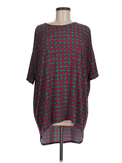 Pre-owned Lularoe 3/4 Sleeve T-shirt In Red