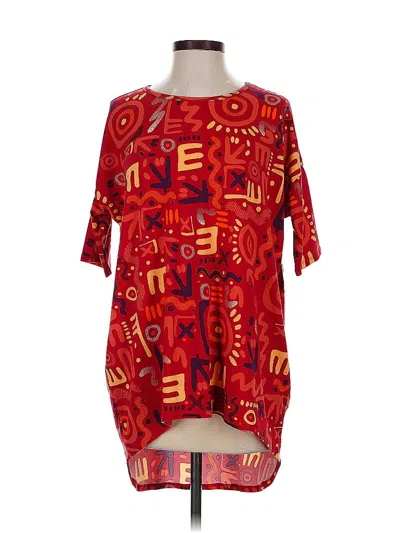 Lularoe 3/4 Sleeve T-shirt In Red