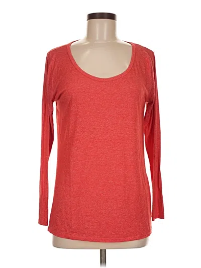 Pre-owned Lularoe 3/4 Sleeve T-shirt In Red