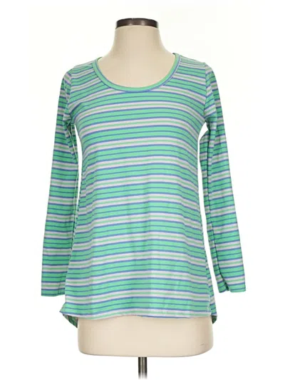 Pre-owned Lularoe 3/4 Sleeve T-shirt In Teal