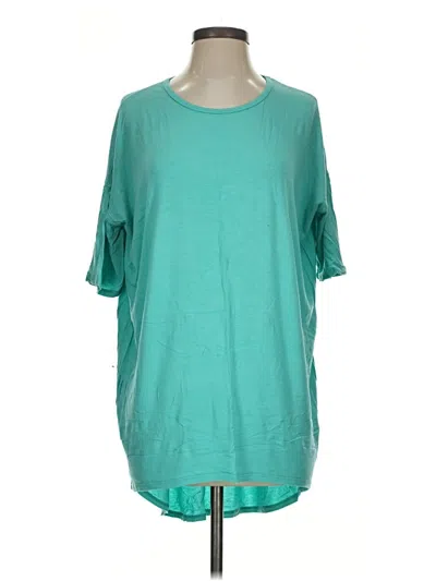 Pre-owned Lularoe 3/4 Sleeve T-shirt In Teal