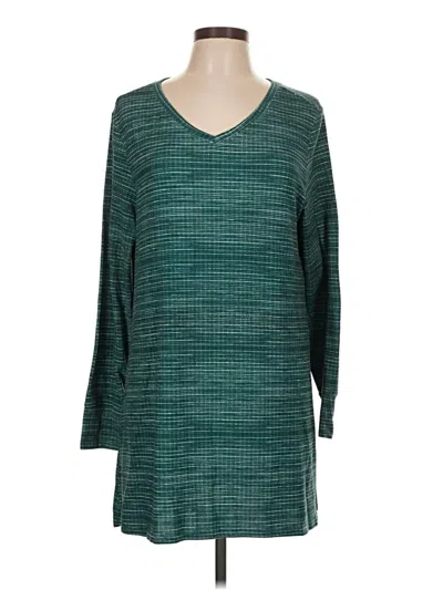 Pre-owned Lularoe 3/4 Sleeve T-shirt In Teal