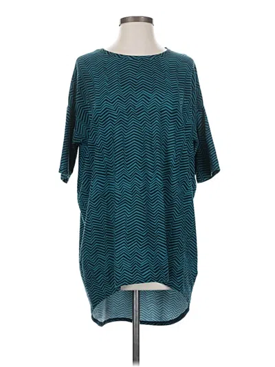 Pre-owned Lularoe 3/4 Sleeve T-shirt In Teal