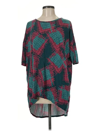 Pre-owned Lularoe 3/4 Sleeve T-shirt In Teal