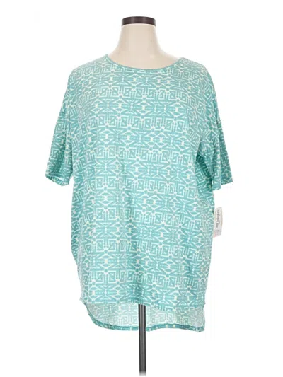 Pre-owned Lularoe 3/4 Sleeve T-shirt In Teal