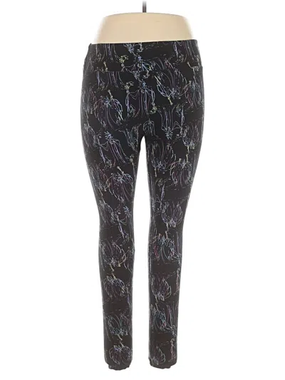 Pre-owned Lularoe Active Pants In Black