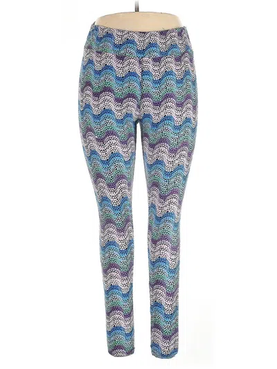 Pre-owned Lularoe Active Pants In Blue