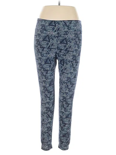 Pre-owned Lularoe Active Pants In Blue