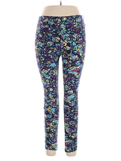 Pre-owned Lularoe Active Pants In Blue