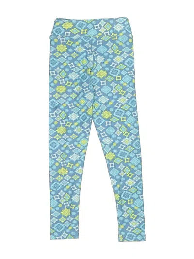 Pre-owned Lularoe Kids' Active Pants In Blue