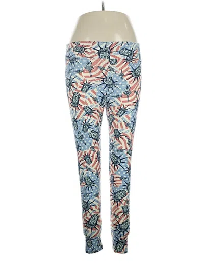 Pre-owned Lularoe Active Pants In Blue