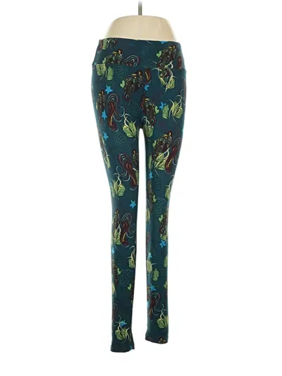 Pre-owned Lularoe Active Pants In Blue