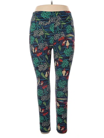 Pre-owned Lularoe Active Pants In Blue