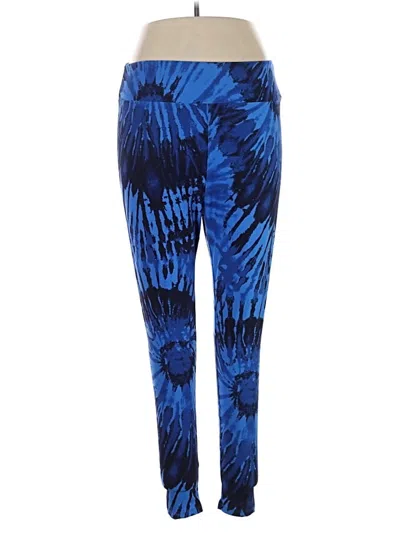 Pre-owned Lularoe Active Pants In Blue