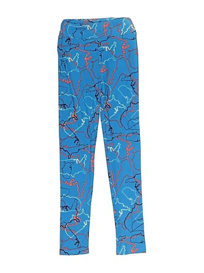 Pre-owned Lularoe Kids' Active Pants In Blue