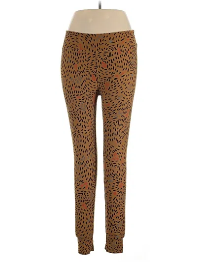 Pre-owned Lularoe Active Pants In Brown