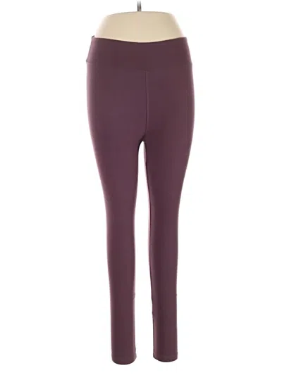 Pre-owned Lularoe Active Pants In Burgundy