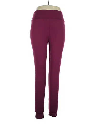 Pre-owned Lularoe Active Pants In Burgundy