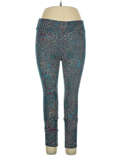 Pre-owned Lularoe Active Pants In Green
